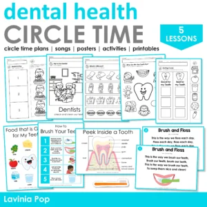 Dental Health Preschool Unit | Circle Time Printables and Activities