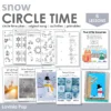 Snow Winter Preschool Unit | Circle Time Printables and Activities |