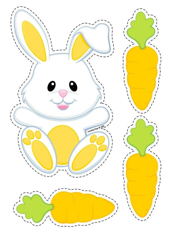 Pet Bunny and Carrot Color Matching Printable Activity | PreK Homeschool | Color Reconition