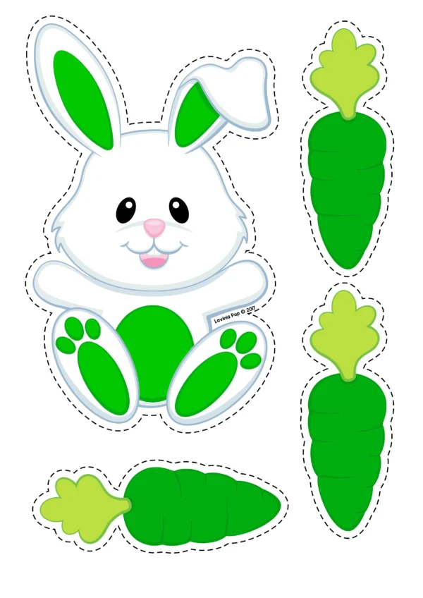 Pet Bunny and Carrot Color Matching Printable Activity | PreK Homeschool | Color Reconition