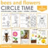 Bees and Flowers Preschool Unit | Circle Time Printables and Activities | Pre-K | Day Care | Homeschool Currciuclum