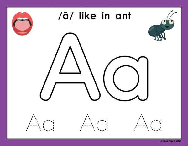 SoR Alphabet Play Dough Mats | Letters + Keywords + Mouth Cues | Phonics Printable Activity