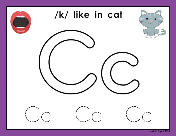 SoR Alphabet Play Dough Mats | Letters + Keywords + Mouth Cues | Phonics Printable Activity