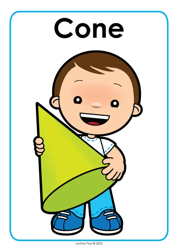 3D Shapes Printable Sorting Activity for Preschool and Kindergarten | Real Life Objects | Cone, Cube, Cylinder, Pyramid, Sphere & More