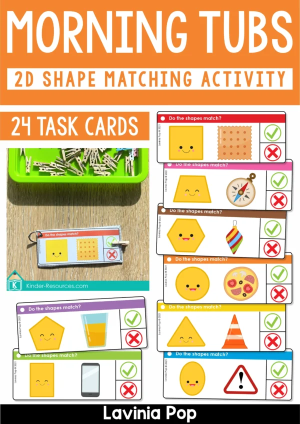 Hands-On 2D Shape Recognition Activity for Math Centers