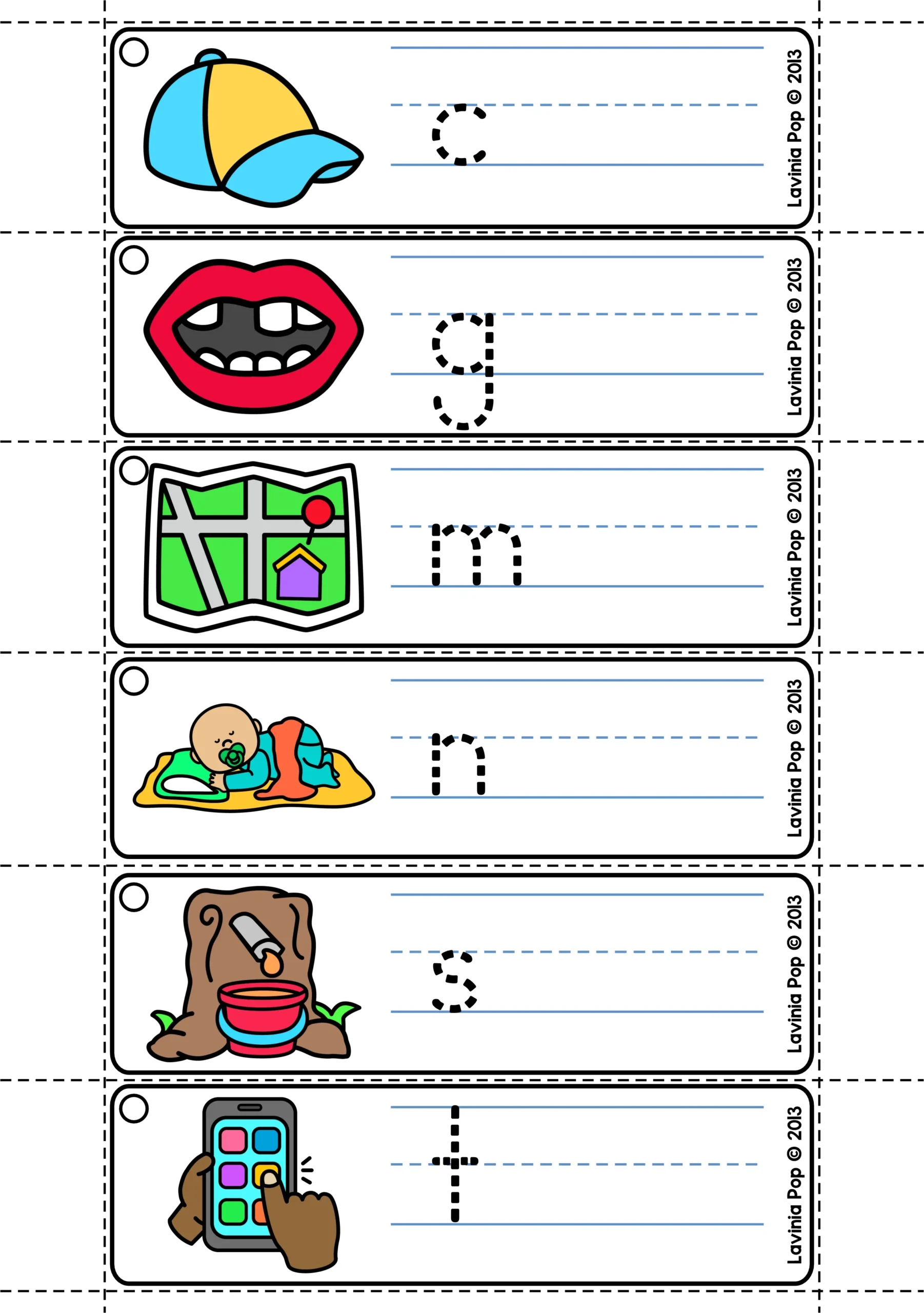 Word Family Write and Wipe Onset Cards Word family write and wipe cards with picture cues and dotted onset letters for students to complete CVC words