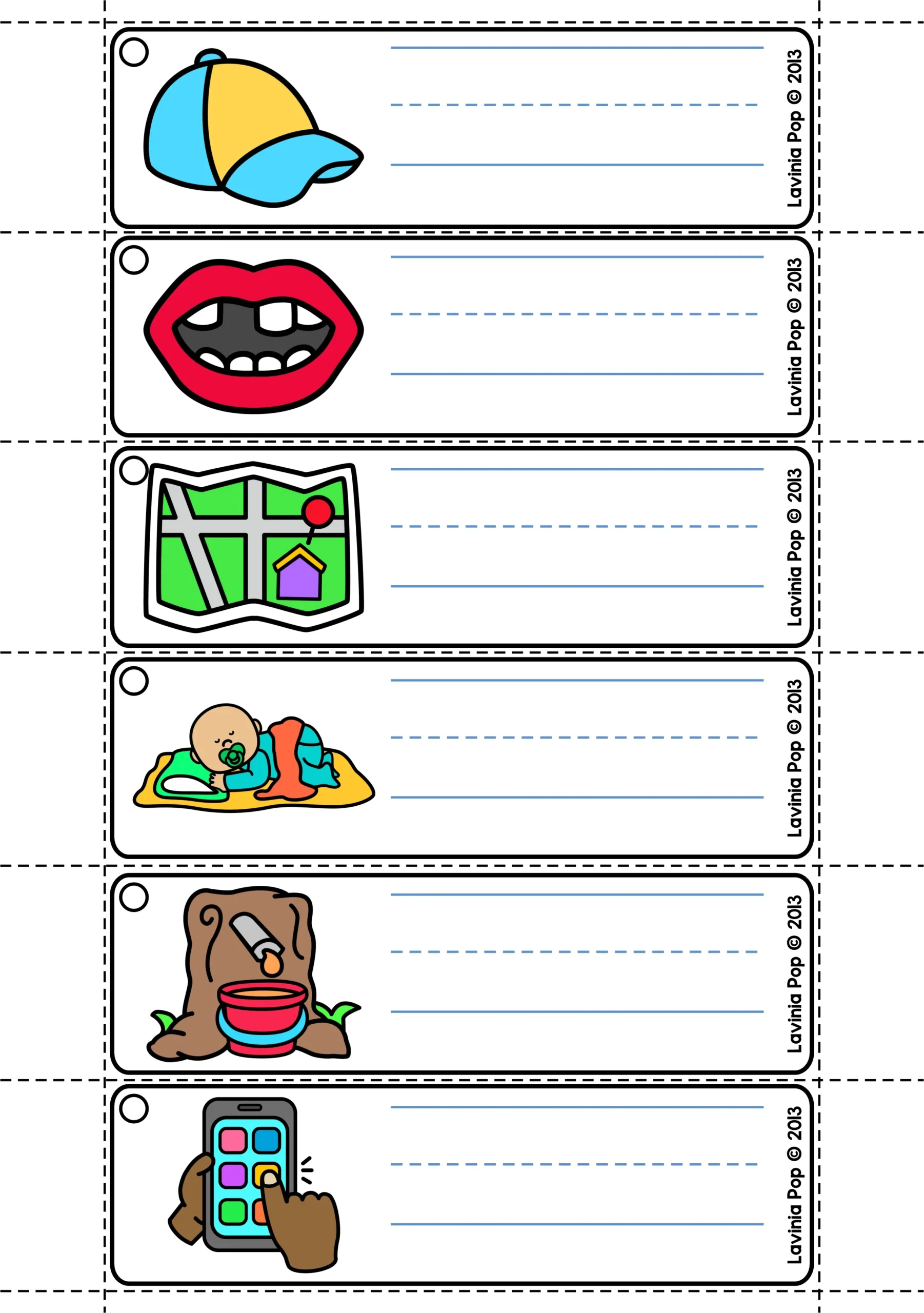 Word Family Blank Write and Wipe Cards Blank write and wipe word family cards with picture cues and handwriting lines for building CVC and CCVC words