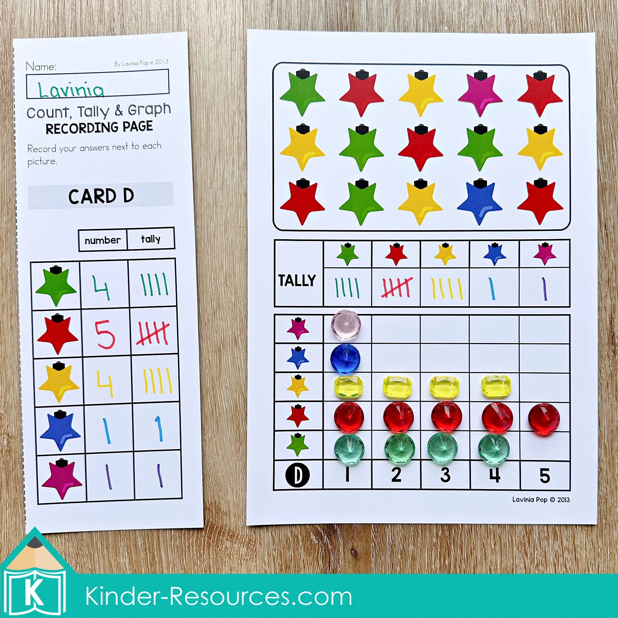 Christmas Math Centers for Kindergarten Tally and Graph Activity Christmas Math Centers for Kindergarten tally and graph activity with Christmas picture cards and colored counters for data representation practice