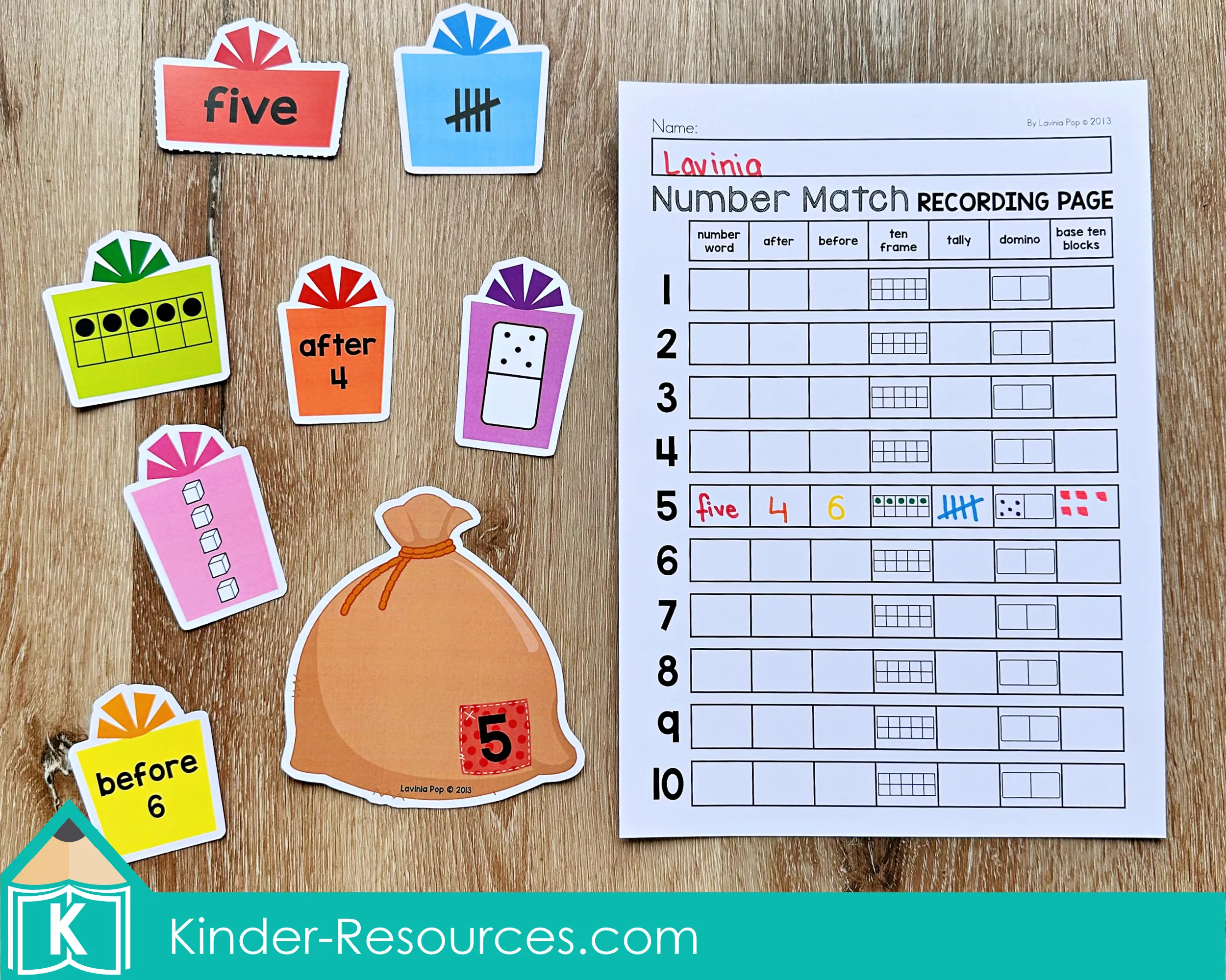 Christmas Math Centers for Kindergarten Number Match Activity Christmas Math Centers for Kindergarten number match activity with number words, tally marks, ten frames, dominoes, and base ten blocks for number sense practice