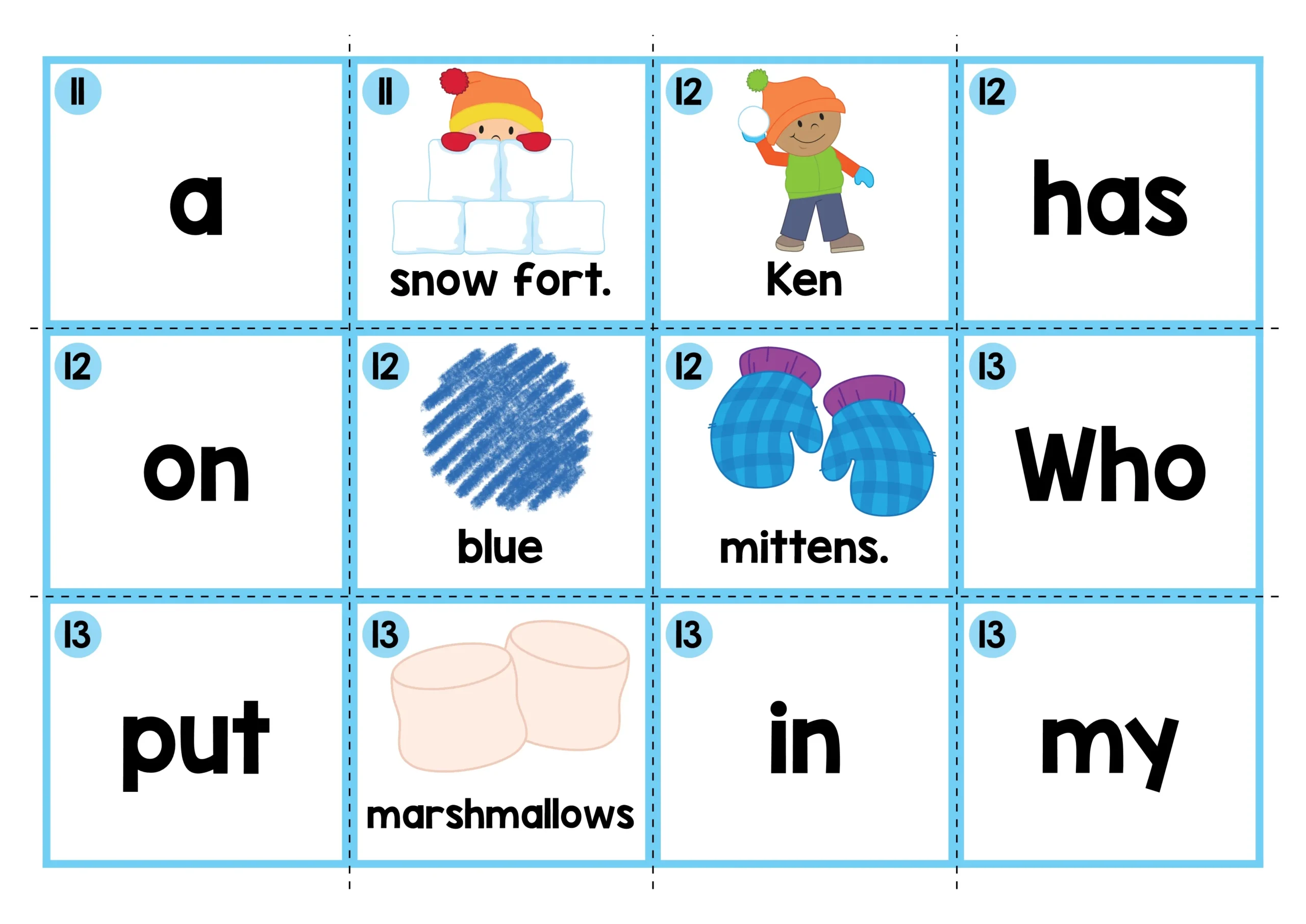 Winter Sentence Scramble Pocket Chart Activity Word and Picture Cards Winter Sentence Scramble Pocket Chart Activity word and picture cards used to build complete winter themed sentences