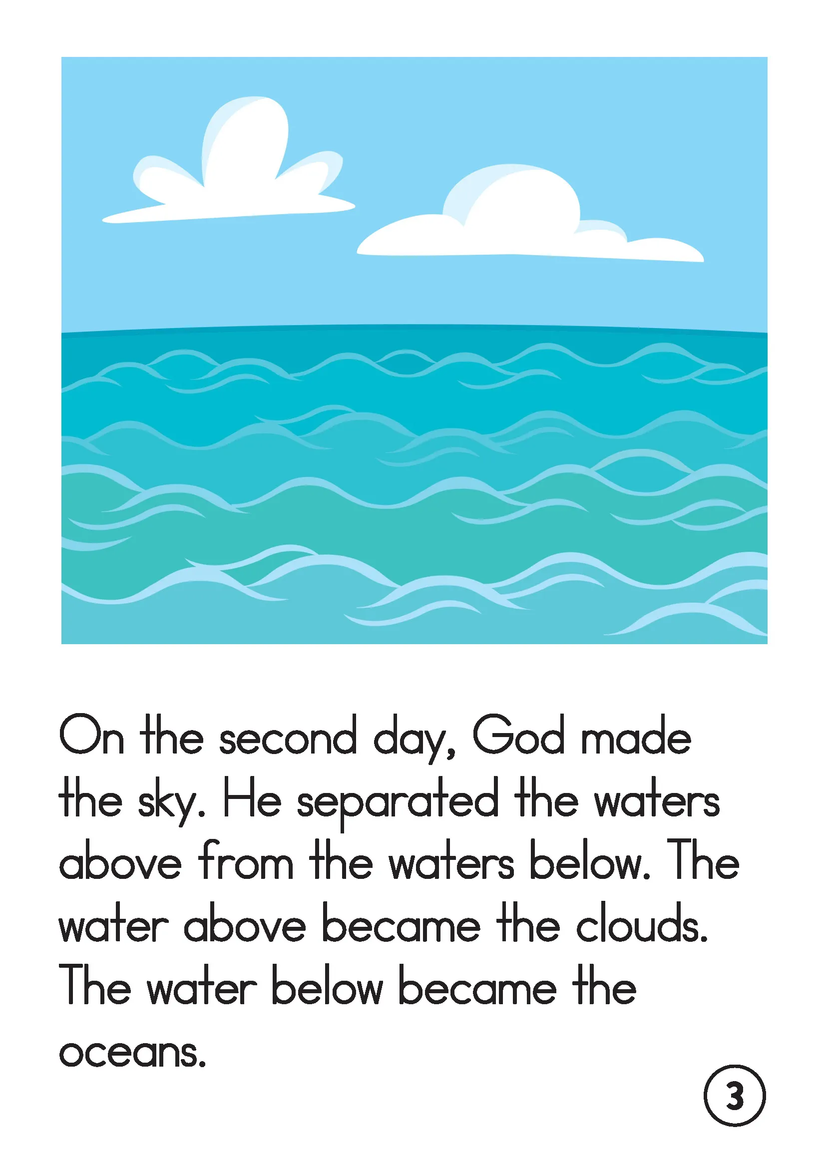 FREE Creation Printable Story for Preschool | Day 2 Sky and Water FREE Creation Printable Story for Preschool | Day 2 Sky and Water