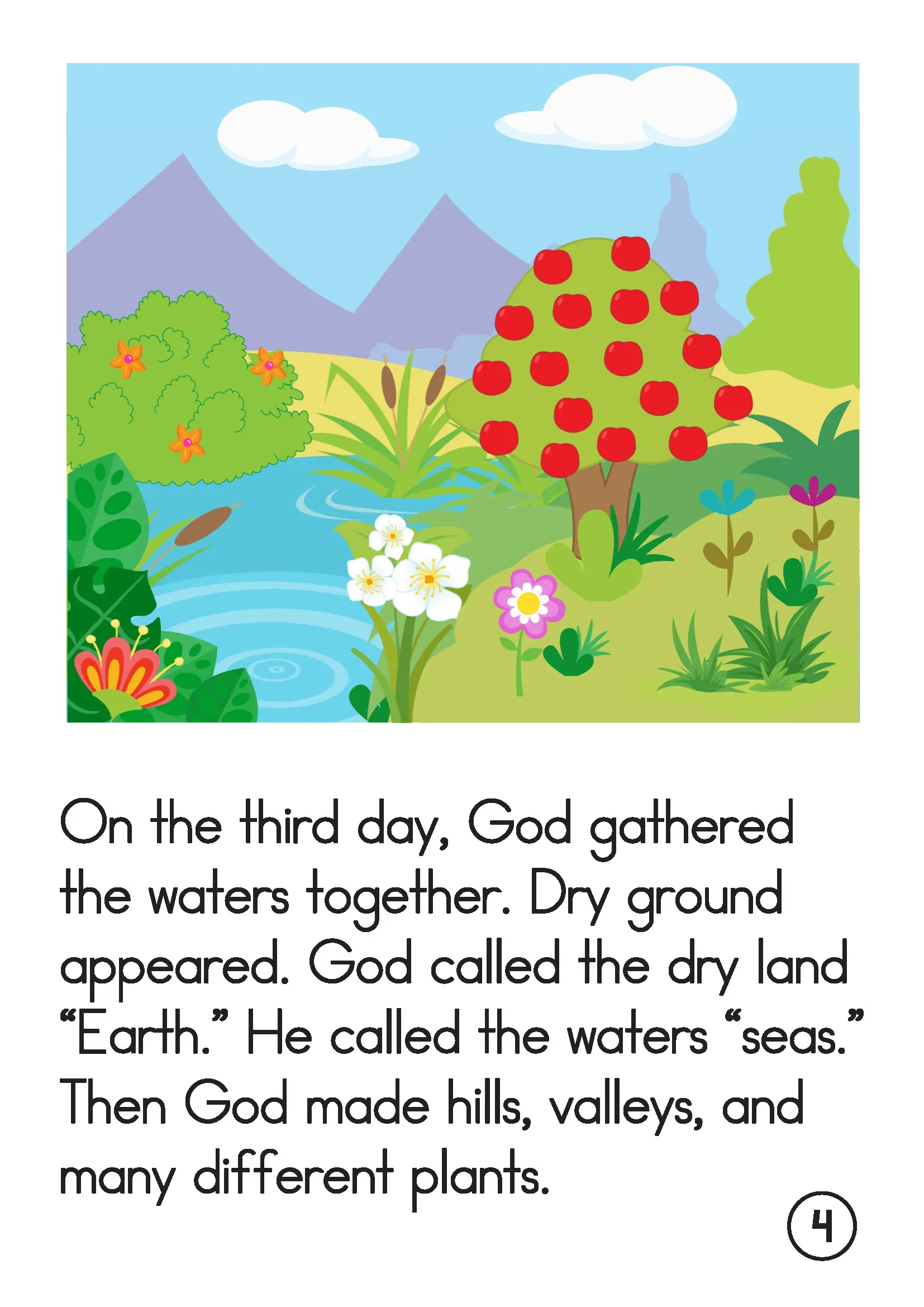 FREE Creation Printable Story for Preschool | Day 3 Land and Plants FREE Creation Printable Story for Preschool | Day 3 Land and Plants