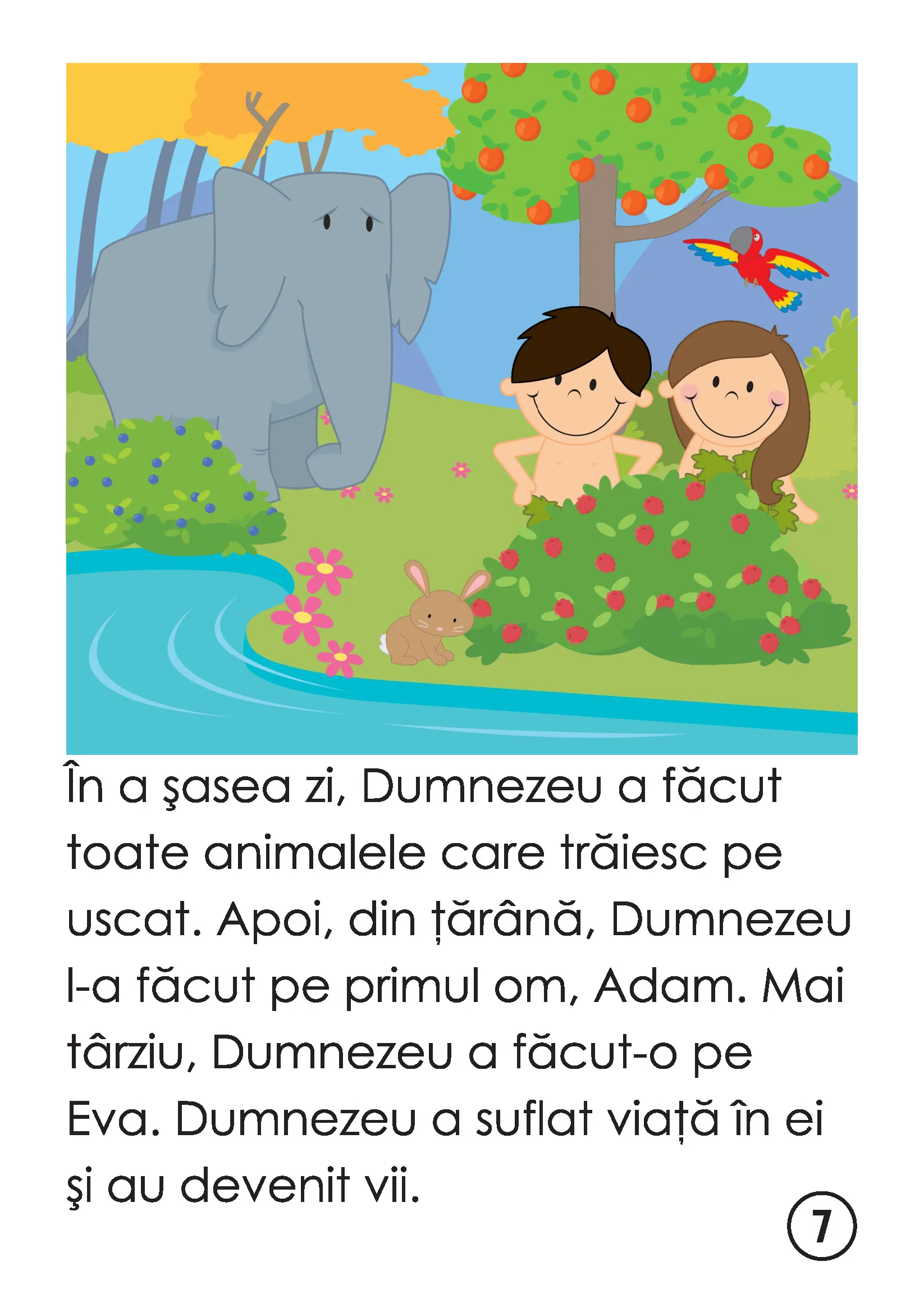 Creația Lecție Biblică Preșcolari Caiet Imprimabil Creația lecție biblică pentru preșcolari caiet imprimabil cu povestea celor șapte zile ale Creației