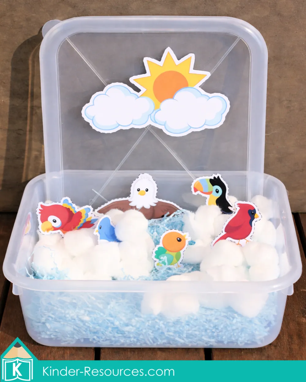 God Made the Birds and Fish Creation Day 5 sea tub sorting activity with fish and sea animals for preschool Bible lesson God Made the Birds and Fish Creation Day 5 Sky Sorting Activity