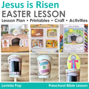 Jesus Is Risen Easter Lesson Preschool Bible Lesson Printables Craft Activities