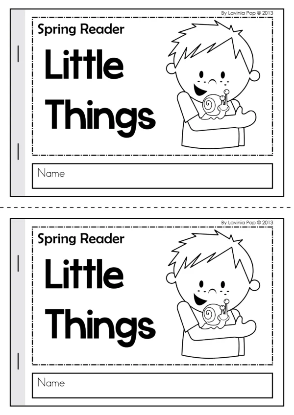 Spring Emergent Readers Printable Reading Booklets