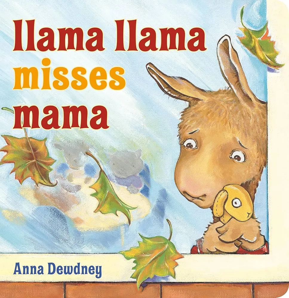 Llama Llama Misses Mama by Anna Dewdney, a welcome to preschool read aloud about adjusting to the first day of school and missing family.